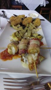 They were having a three way right there on the table.  In front of everyone!  Artichokes are such whores.